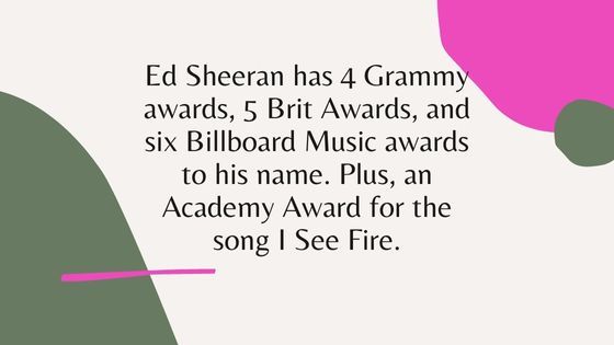 Ed Sheeran Stats